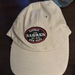 American Needle Beige Buffalo Sabres Patch Cap